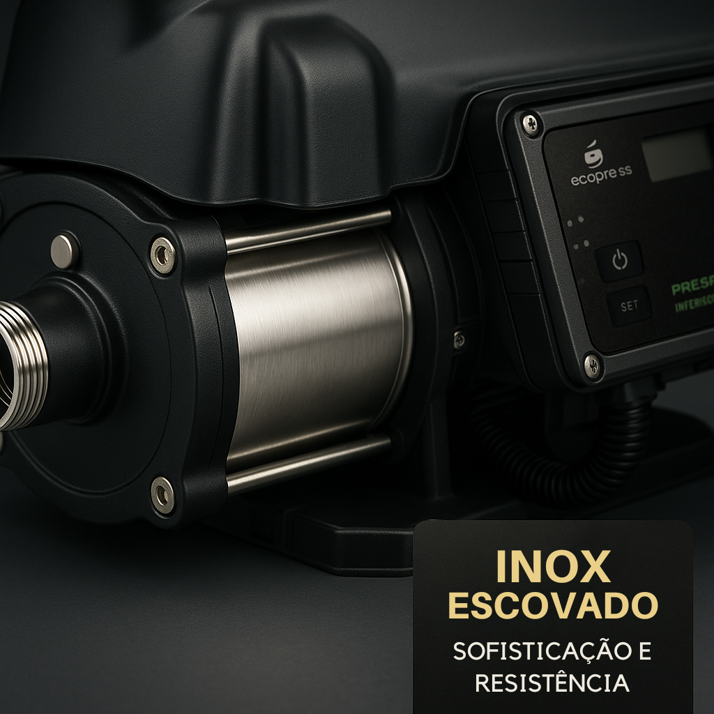 Corpo em Aço Inox Escovado